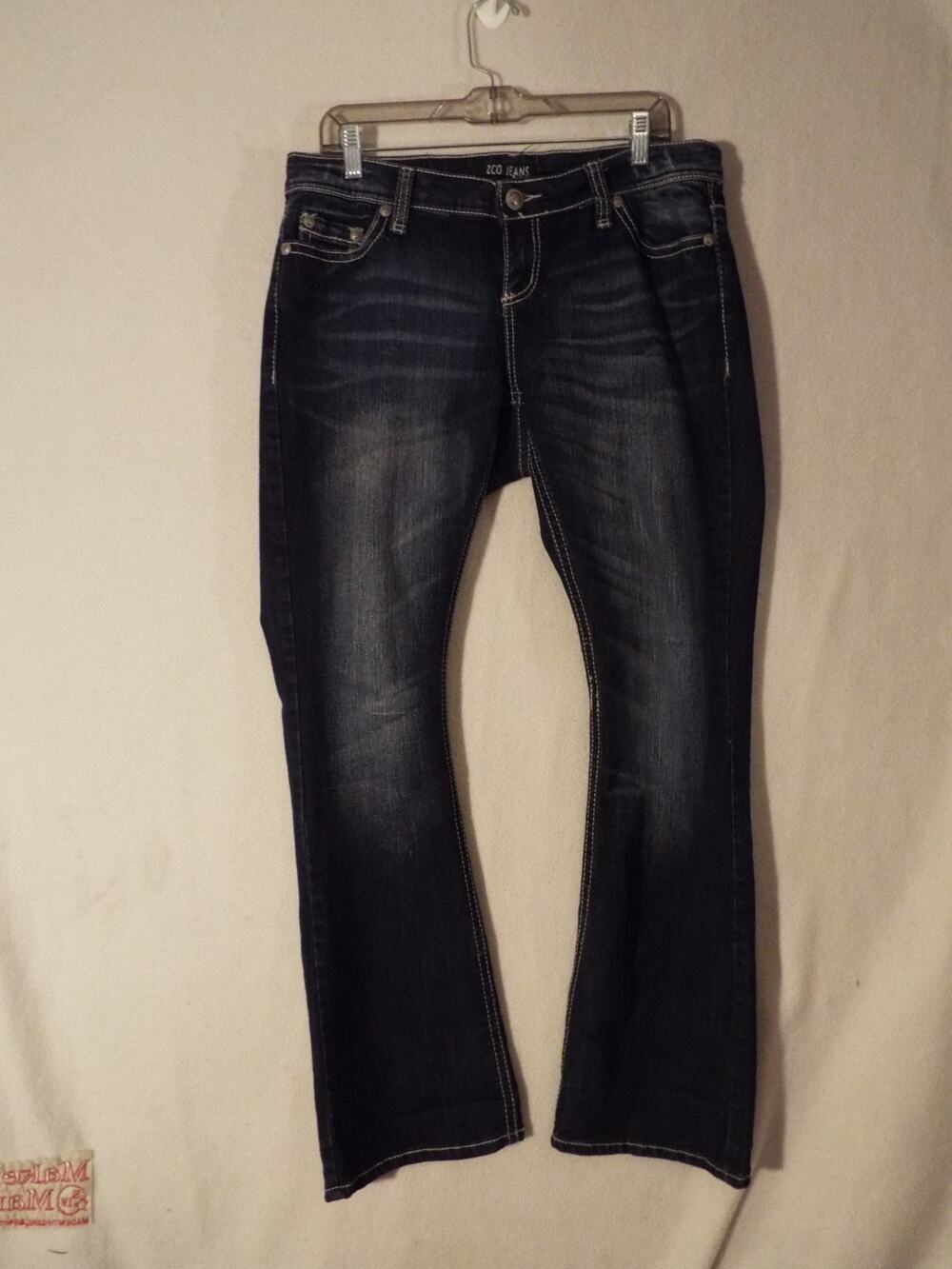 ZCO Bootcut Jeans Embellished Back Pockets Denim Flare Jeans